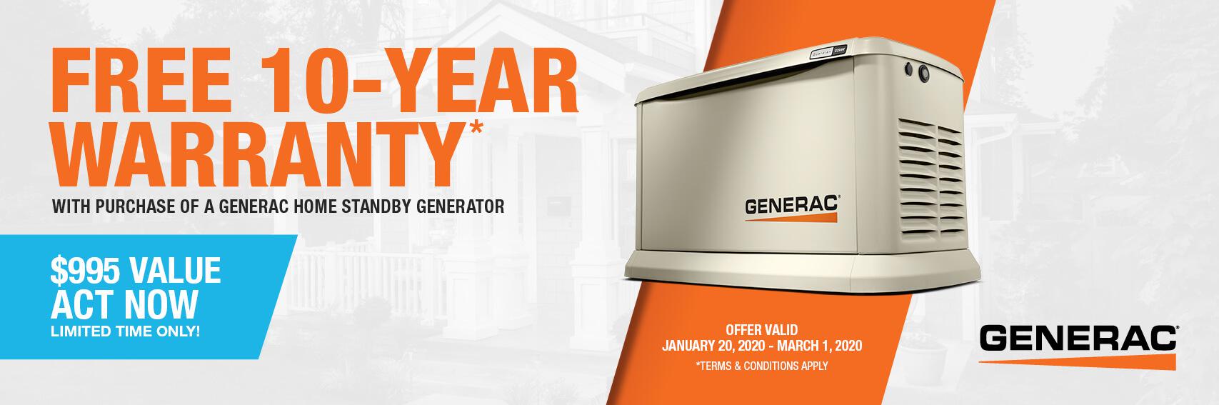 Homestandby Generator Deal | Warranty Offer | Generac Dealer | Midland, MI